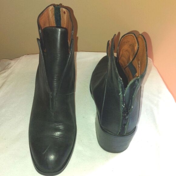 Jeffrey Campbell Women's Block Heel Leather Ankle Jermaine Boot Black 8.5 - Picture 14 of 16